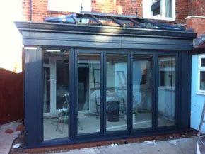 Richard Connole - Summerview buildings ltd dark grey bi fold doors.